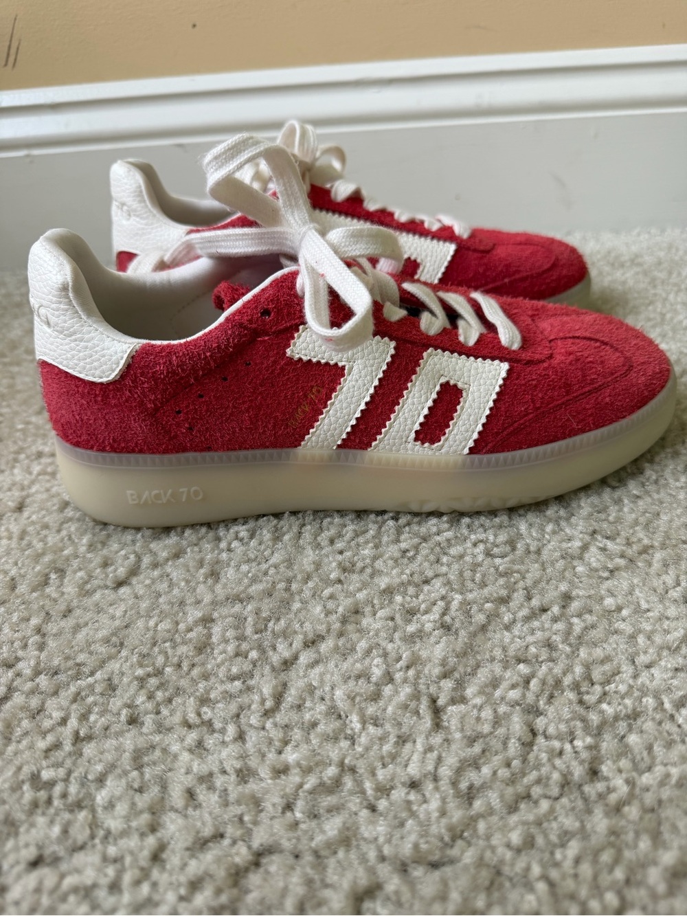 Back 70 Boston 2505 Red Sneakers Tennis Shoes  sz  37 (7) Retro - Picture 6 of 11